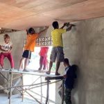 Program TMMD Regtas Ke 119 Kodim 1208/Sambas Memasuki Tahap Pemasangan Dek Masjid Ar Rahman