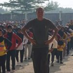 Ramaikan HUT Kota Sintang, Kasdim Sintang Ikuti Senam Massal