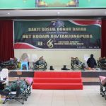 Kodim Sintang Ikuti Donor Darah Korem 121/Abw Sambut HUT Kodam XII/TPR ke-66