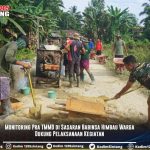 Monitoring Pra TMMD di Sasaran Babinsa Himbau Warga Dukung Pelaksanaan Kegiatan