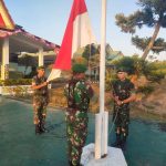 Korem 121/Abw Kibarkan Bendera Setengah Tiang