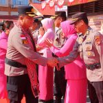 Polres Sintang Sambut Kedatangan Pejabat Baru Kapolres Sintang, AKBP I Nyoman