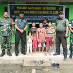 Komandan Koramil 05/Pemangkat Resmikan RTLH Hasil Karya Bakti TNI Satkowil Kodim 1208/Sambas Tahap I Tahun 2024.