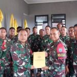 Satgas Pamtas RI-PNG Yonif 642 Kapuas Laksanakan Serah Terima Pos