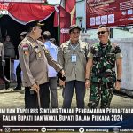 Dandim dan Kapolres Sintang Tinjau Pengamanan Pendaftaran Calon Bupati dan Wakil Bupati Dalam Pilkada 2024