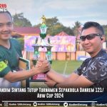 Dandim Sintang Tutup Turnamen Sepakbola Danrem 121/Abw Cup 2024