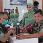 Jelang HUT TNI ke 79 Kodim 1208/Sambas Gandeng UTD RS Sambas Gelar Donor Darah
