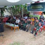 Dandim 1208/Sambas Hadiri Vicon KASAD Peresmian Sumur Bor Program TNI Manunggal Air Tahun 2024 Desa Sebunga.