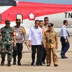 Pastikan Aman, Danrem 121/Abw Turut Serta Dalam Mengamankan Kunjungan Kerja Presiden RI
