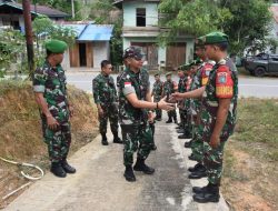 Dandim 1205 Sintang Letkol Inf Rangga Kunjungi Koramil Jajaran