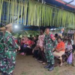 Satgas Yonif 642/Kps Doa Bersama Masyarakat Dalam Peringati HUT TNI Dan Kenaikan Pangkat