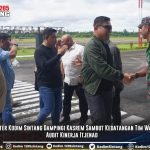Pasiter Kodim Sintang Dampingi Kasrem Sambut Kedatangan Tim Was Audit Kinerja Itjenad