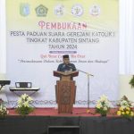 Kakan Kemenag Sintang Dukung Pelaksanaan Pesparani Katolik di Kabupaten Sintang