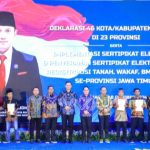Menteri AHY Luncurkan Implementasi Sertipikat Tanah Elektronik se-Jawa Timur, Harapkan Layanan Pertanahan Semakin Responsif, Adaptif, dan Melayani