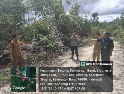 Bhabinkamtibmas Polsek Sintang Kota Bripka Eko Dedy Suntoro, Dorong Pemanfaatan Lahan Untuk Perkarangan Pangan Bergizi