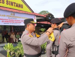 Apel Gelar Pergeseran Pasukan, Wujud Kesiapan Polres Sintang Hadapi Pilkada Serentak 2024