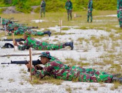 Pelihara Kemampuan Prajurit, Korem 121/Abw Gelar Latihan Menembak Senjata Ringan