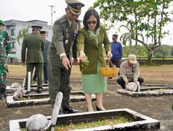 Beri Penghormatan Kepada Para Pahlawan, Korem 121/Abw Gelar Ziarah Nasional Di TMP