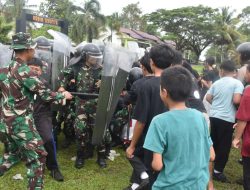Jelang Pilkada Kodim 1205 Sintang Gelar Latihan Tekhnik Pasukan Huru-Hara