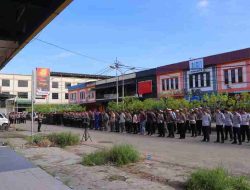 Polres Sintang Siagakan Ratusan Personil Gabungan Kawal Rapat Pleno Terbuka Tingkat Kabupaten