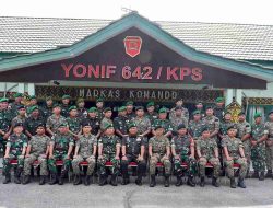 Dankolakops Rem 121/Abw Brigjen TNI Luqman Arief Terima Kunjungan Kehormayan dari Delegasi Malaysia MK 3 Briged