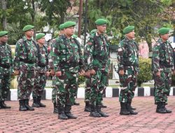 Kodim Sintang Ikuti Apel Gelar Pasukan Opspol Terpusat Lilin Kapuas 2024