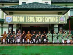 Danrem 121 Alambhana Wanawwai Dampingi Pangdam XII Tanjungpura Kunjungi Kodim 1209 Bengkayang