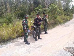 Pasiops Kodim 1205/Sintang Lettu Inf Arif Purwanto Lakukan Peninjauan Rencana Daerah Latihan di Kecamatan Kelam Permai dan Dedai