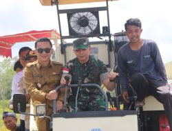 Dandim 1205 Sintang Hadiri Vicon Panen Raya Padi Serentak Bersama Presiden Republik Indonesia