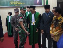 Dandim 1205/Sintang Hadiri Kegiatan Pengantar Alih Tugas Ketua Pengadilan Agama Sintang