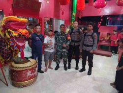 Babinsa dan Bhabinkamtibmas Patroli Pengamanan Tempat Ibadah