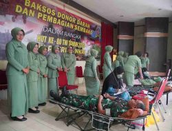 Dalam Rangka HUT TNI Ke-80 Korem 121/Abw Gelar Kegiatan Donor Darah