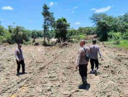 Polres Sintang Lakukan Pembukaan Lahan Jelang Penanaman Jagung Program Ketahanan Pangan