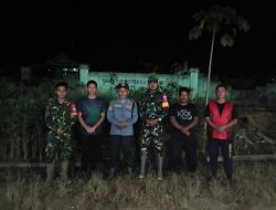 Babinsa Koramil 1205-05 Sintang Bersama Linmas dan Tokoh Masyrakat Gelar Patroli