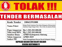 LSM SOMASI Akan Laporkan Tender Bermasalah Di BPBD Sintang Ke Polda dan Kejati Kalbar