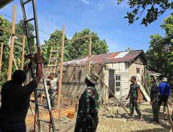 Satgas TMMD Kodim 1207/Pontianak Bangun Rumah Layak Huni untuk Bapak Abdul Mukti