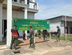 Kodim 1207/Pontianak Perkuat Posko TMMD Ke-126 untuk Pengawasan dan Monitoring yang Lebih Baik