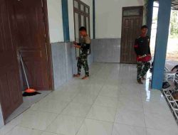 Satgas TMMD Kodim 1207/Pontianak Memperindah Tampilan Masjid