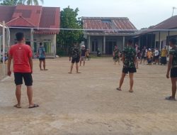 Satgas TMMD Kodim 1207/Pontianak Olahraga Bersama Warga