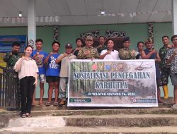 Cegah Karhutla Sejak Dini, Mabes TNI Sosialisasikan Bahaya Kebakaran di Desa Pelimping