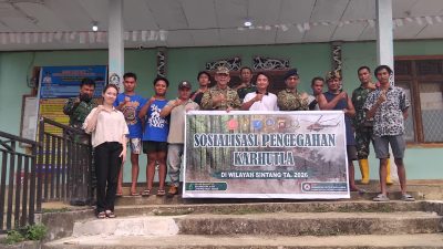 Cegah Karhutla Sejak Dini, Mabes TNI Sosialisasikan Bahaya Kebakaran di Desa Pelimping